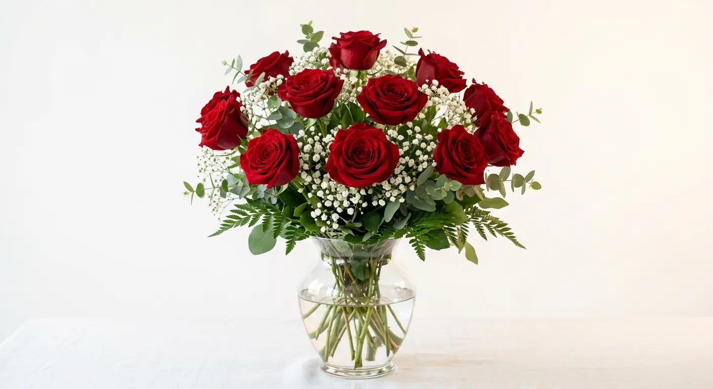 Anniversary roses arrangement